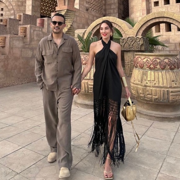 NWT Zara Linen Dress With Fringe —- SOLD ❌❌❌❌❌ - Picture 7 of 16